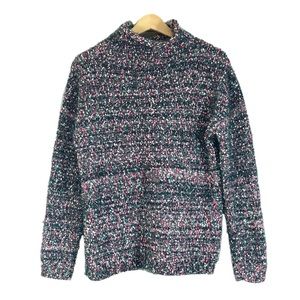 NWT Loft Confetti Knitted Pullover Sweater Cozy Multicolor Sz M